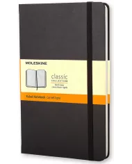 Carnet Moleskine noir - blanco - hard cover - 400 pages