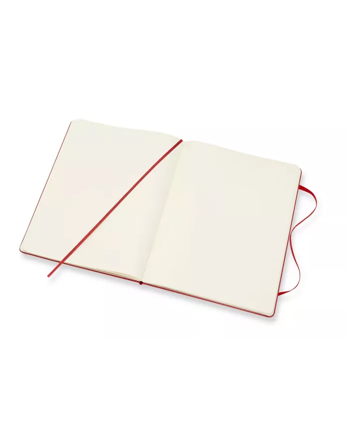 Carnet Moleskine rouge - blanco - hard cover
