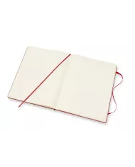 Carnet Moleskine rouge - blanco - hard cover