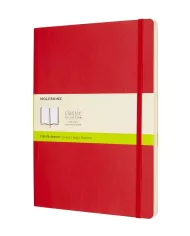 Carnet Moleskine rouge - blanco - hard cover