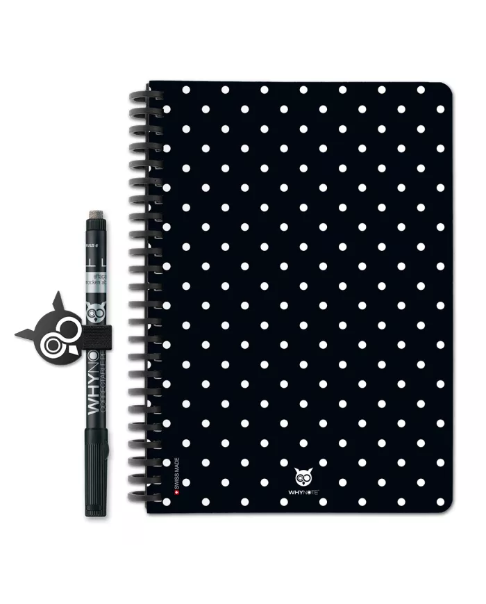 WhyNote - A5 book waves, dots ou poya