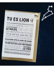 Carte Tout Est Dit "Lion"