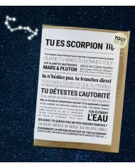 Carte Tout Est Dit "Scorpion"