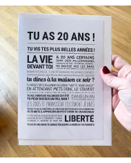 Carte Tout Est Dit "18 ans"