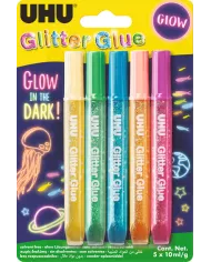 UHU Glitter glue glow in the dark