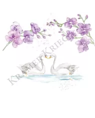 Carte double Mariage "Eucalyptus"