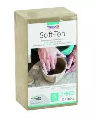 Soft-Ton, argile naturelle, blanc 1000g, séche à l'air