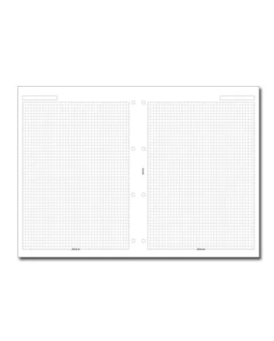 Filofax - Recharge A4 Feuilles quadrillées 5mm blanches :: Filofax ::  Recharge Agenda