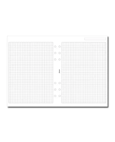 Filofax - Recharge A5 Feuilles quadrillée 5mm blanche