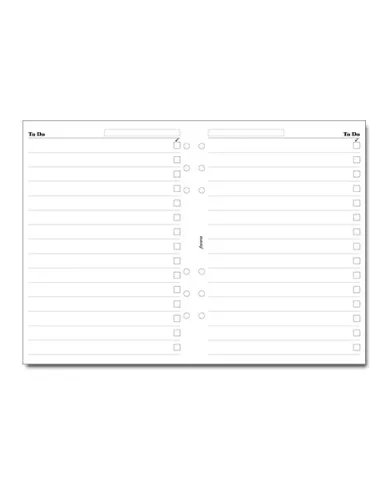 Recharge Agenda 2024 FILOFAX organiseur A5 - 1 jour par page - 148x210mm