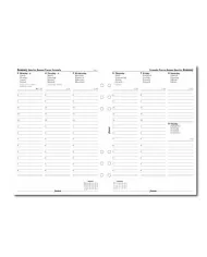 Filofax - Recharge A5 semaine sur 1 page multi-langues 2026