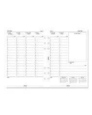Filofax - Recharge A5 semaine sur 2 pages multi-langues 2026