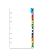 Filofax - Recharge PERSONAL Index A-Z en couleur