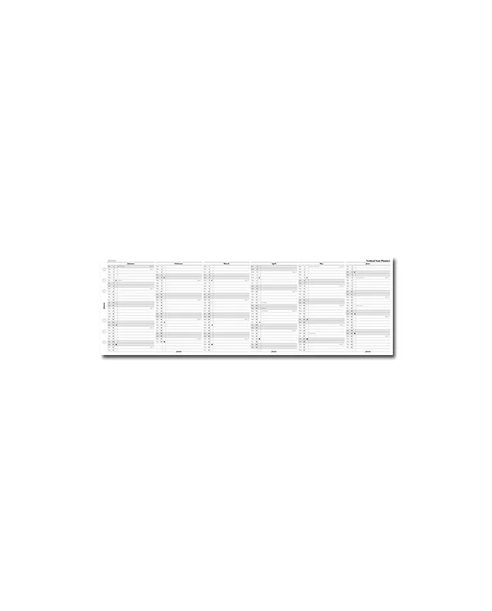 Filofax - Recharge PERSONAL Planning vertical en anglais 2026 ou 2027