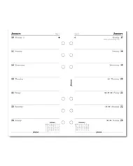 Filofax - Recharge PERSONAL semaine sur 1 page en anglais 2026