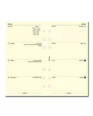 Filofax - Recharge PERSONAL semaine sur 2 pages crème en français 2026