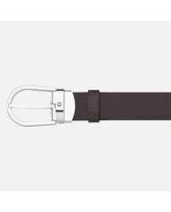 Ceinture réversible de 35 mm en cuir noir/marron