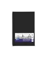 OXFORD Livre d'ésquisse A5 noir, blanco, 225g 40 feuilles