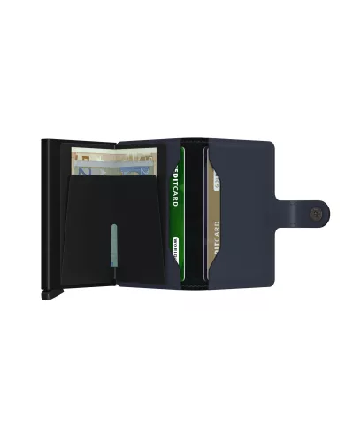 Secrid Porte-cartes de crédit en cuir night blue matte