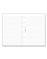 Filofax - Recharge POCKET Feuilles rayées blanches 100 feuilles