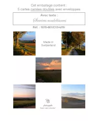Paquet de 12 cartes de table - Ambiances