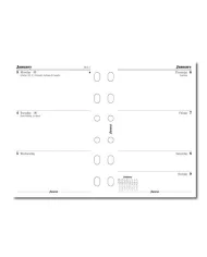 Filofax - Recharge POCKET semaine sur 2 pages multi-langues 2026