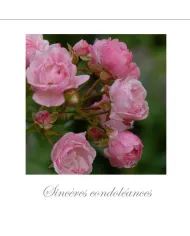Cartes Condoléances Fleurs - 172-003