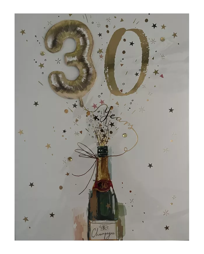 Carte A4 30 ans