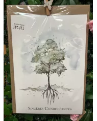 Carte A4 - Sincères Condoléances