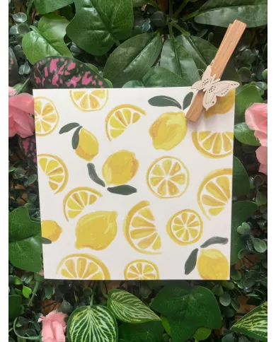 Carte Carrée - Citron