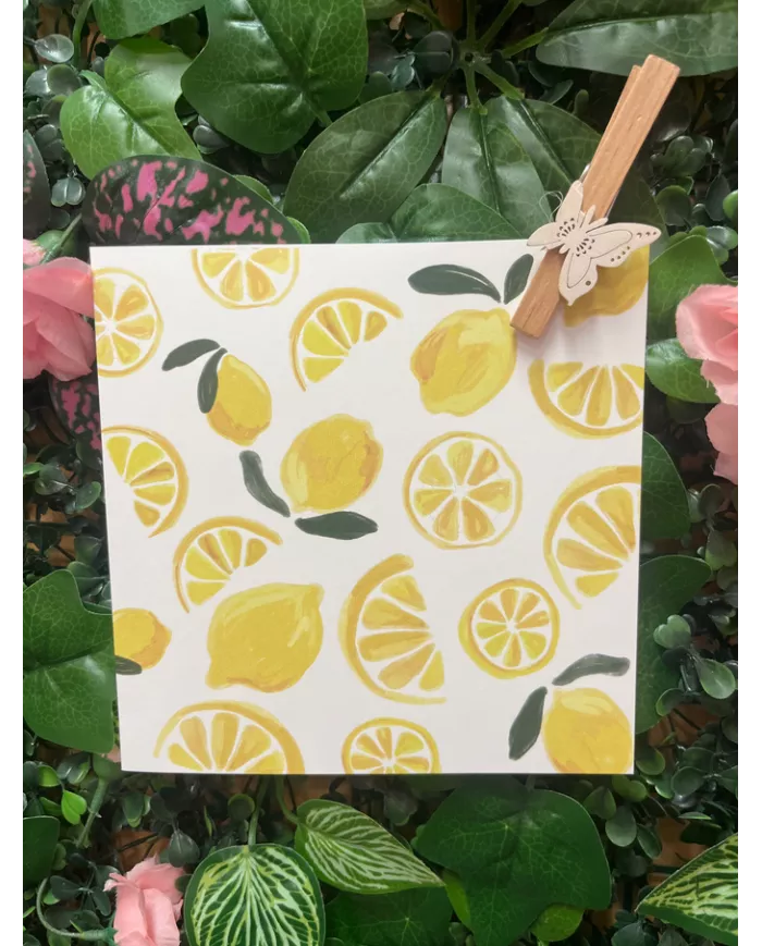 Carte Carrée - Citron