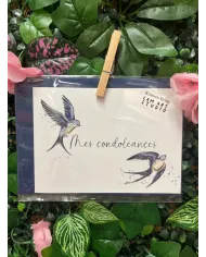 Carte B6 - Sincères condoléances