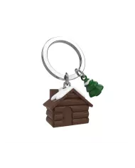 Porte clés Chalet en Bois