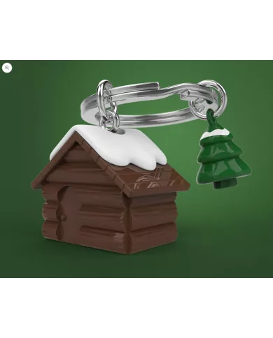 Porte clés Chalet en Bois