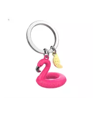 Porte clés Bouée Flamant Rose