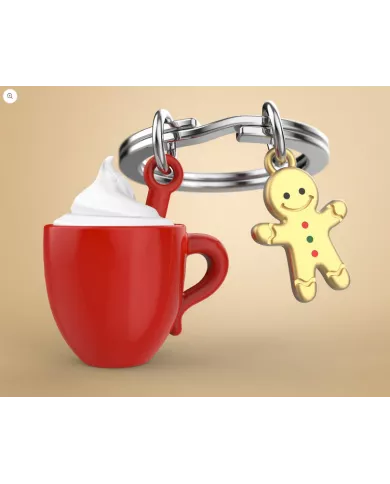 Porte clés Chocolat Chaud