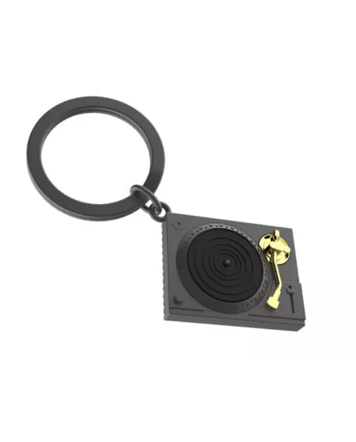 Porte clés Platine Vinyle Noire