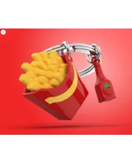 Porte clés Cornet de frites