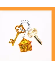 Carte "Quilling" Paire sous parapluie