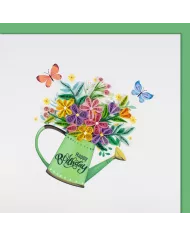 Carte "Quilling" Verres à champagne