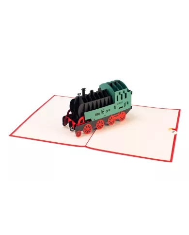 Carte "3D" locomotive CFF