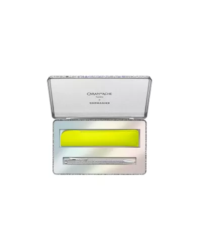 Set ECRIDOR GERMANIER Stylo Bille Platiné et Étui en Cuir – Édition Spéciale