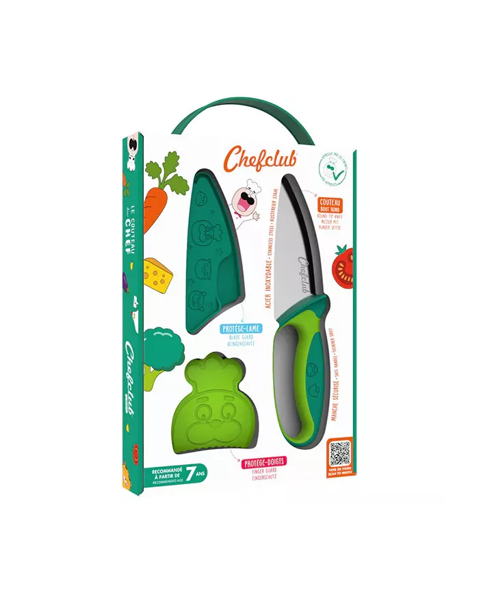 Couteau vert Chefclub Kids