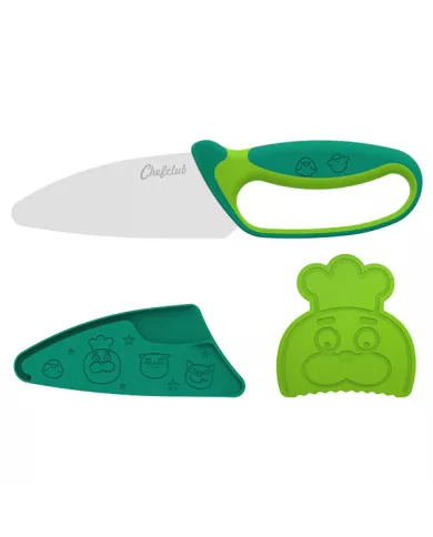 Couteau vert Chefclub Kids