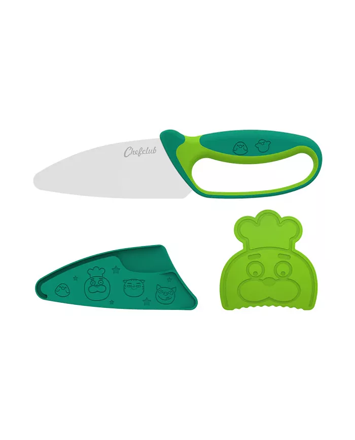 Couteau vert Chefclub Kids