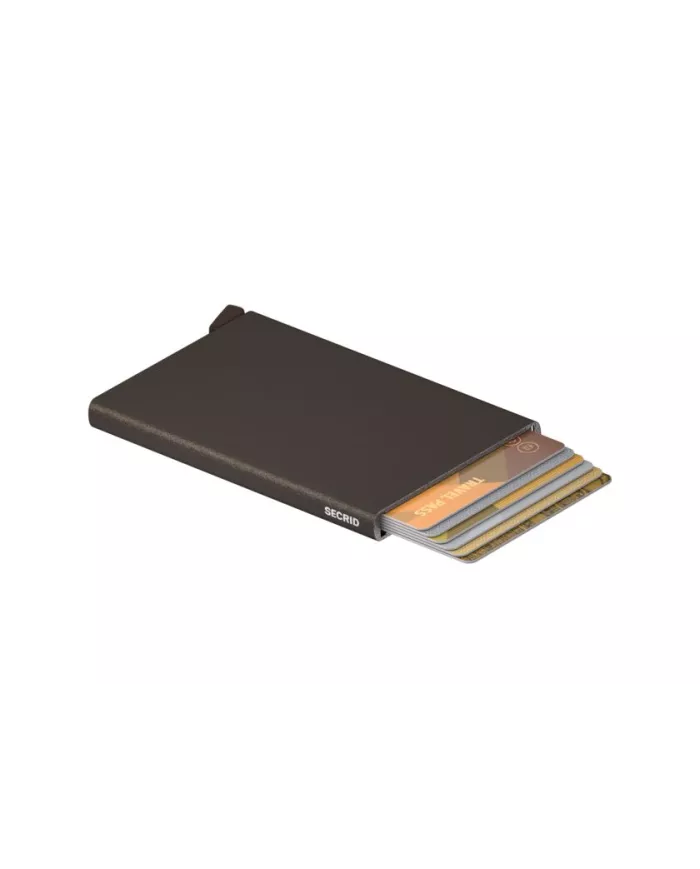 Secrid - Porte-cartes de crédit en aluminium Powder Brown