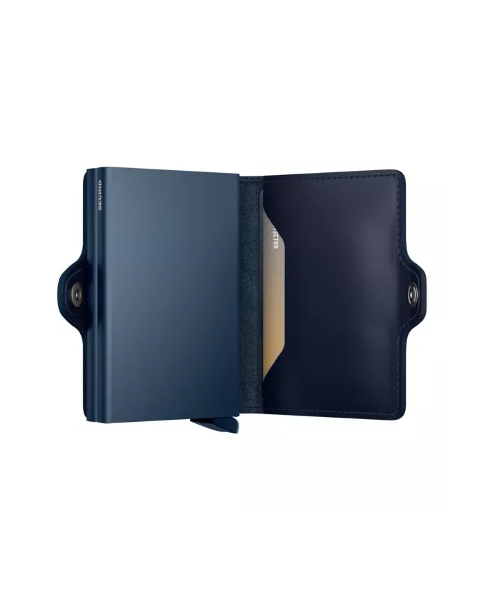 Secrid Porte-cartes de crédit en cuir Original Navy-Navy