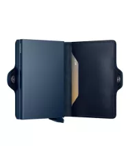Secrid Porte-cartes de crédit en cuir Original Navy-Navy