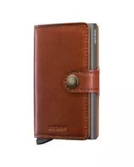 Secrid - Porte-cartes de crédit en cuir Texano Saddle