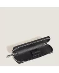 Étui pour Instrument d'Écriture Zippé en Cuir Sartorial